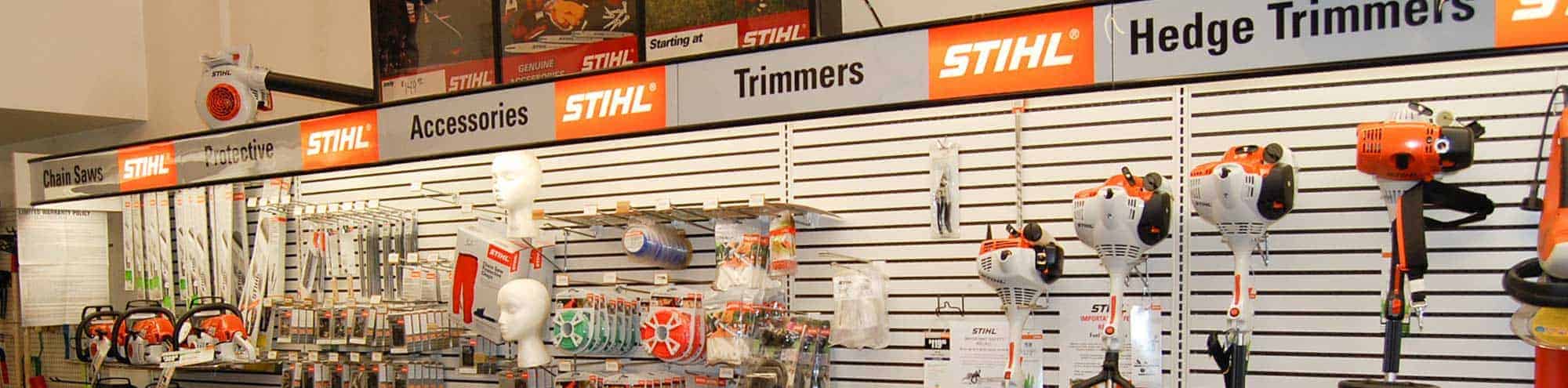 Stihl equipment at Shively Hardware